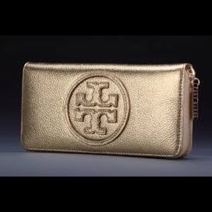Gold Tory Burch Wallet